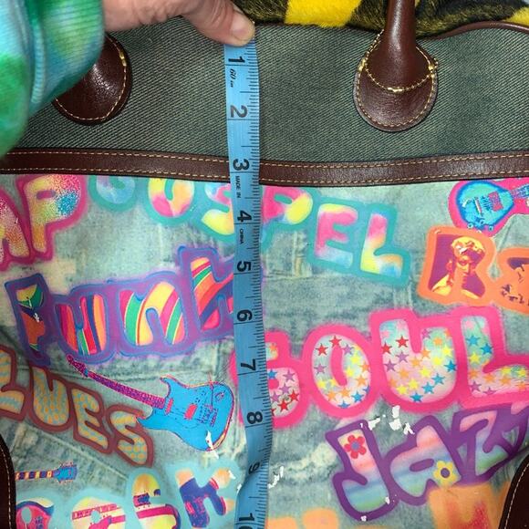 VINTAGE FRED SEGAL GRAFFITI ART MULTIMEDIA MUSIC PEACE LOVE THEME BOWLING BAG - Picture 13 of 14